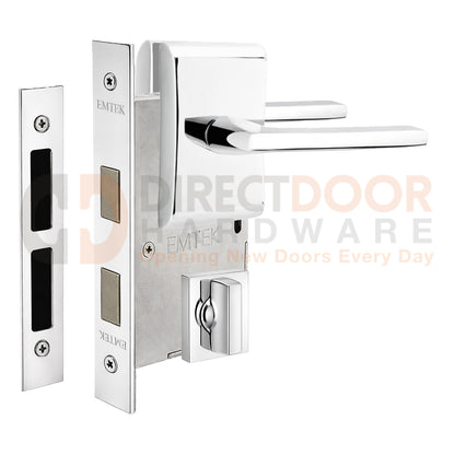 Emtek Helios Interior Mortise Lever with Neos Rosette