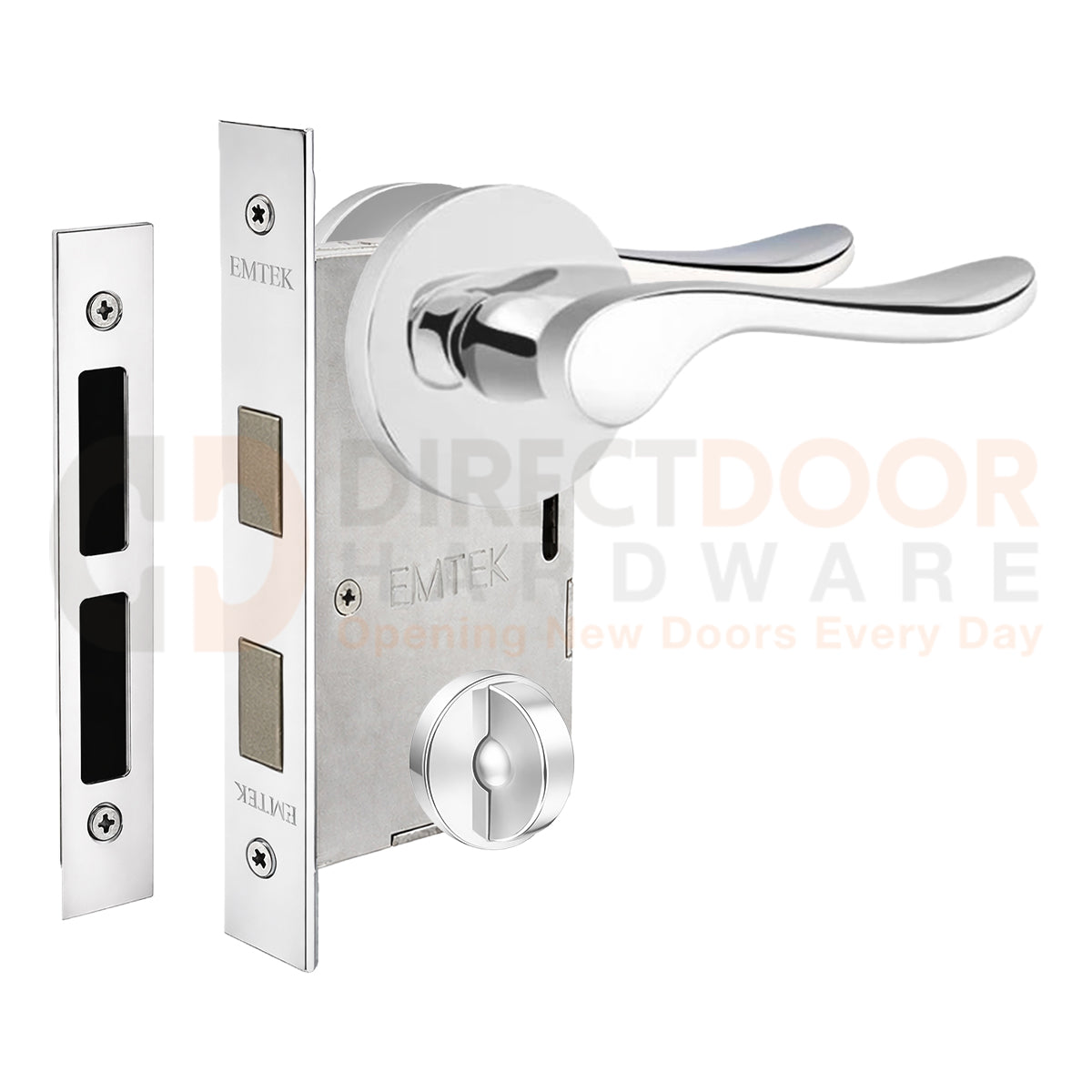 Emtek Luzern Interior Mortise Lever with Disk Rosette