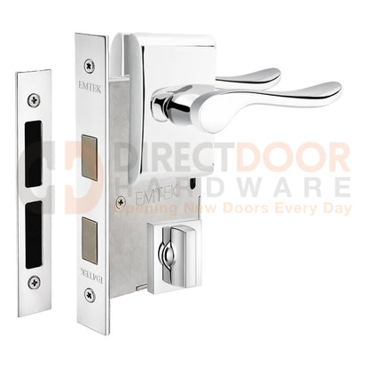 Emtek Luzern Interior Mortise Lever with Neos Rosette