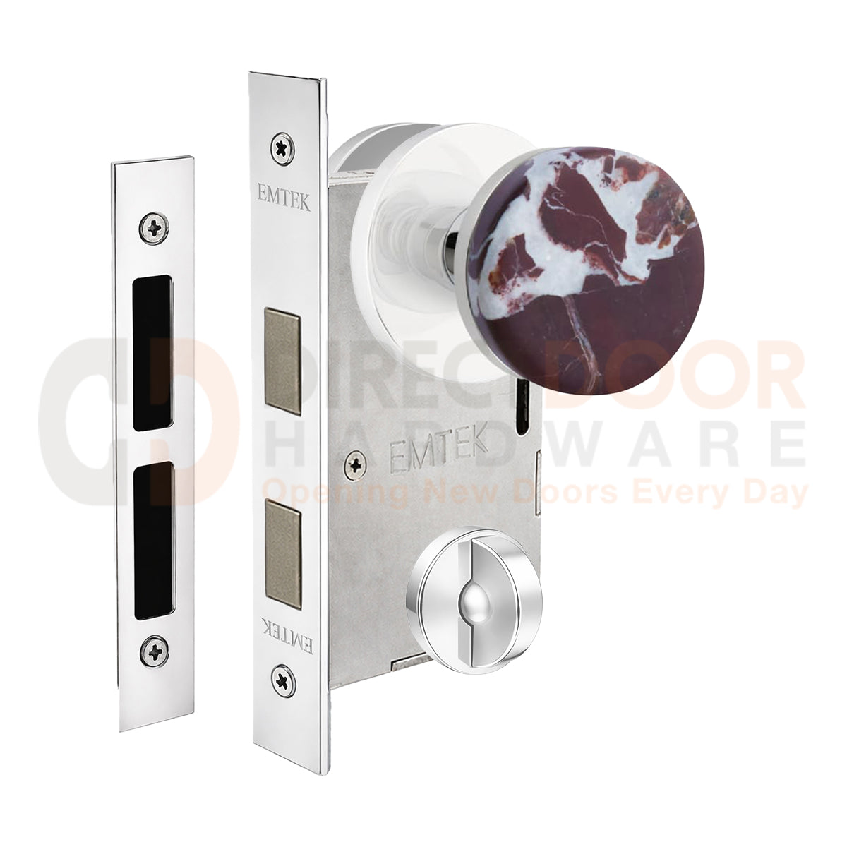 Emtek Rosso Levanto Interior Mortise Knob with Disk Rosette