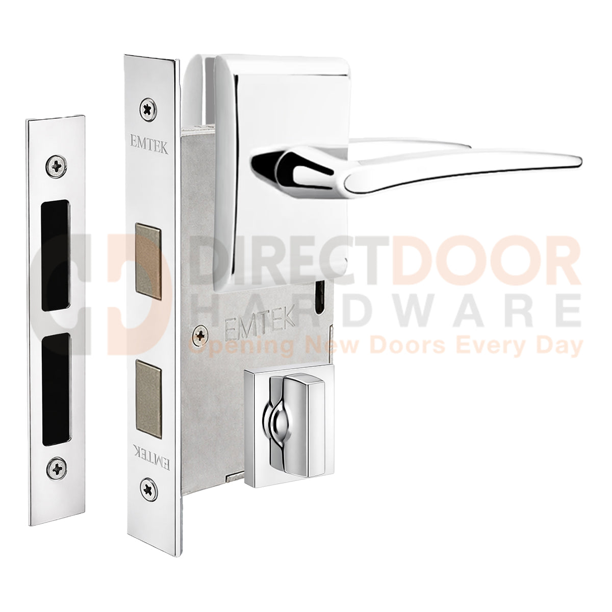 Emtek Poseidon Interior Mortise Lever with Neos Rosette