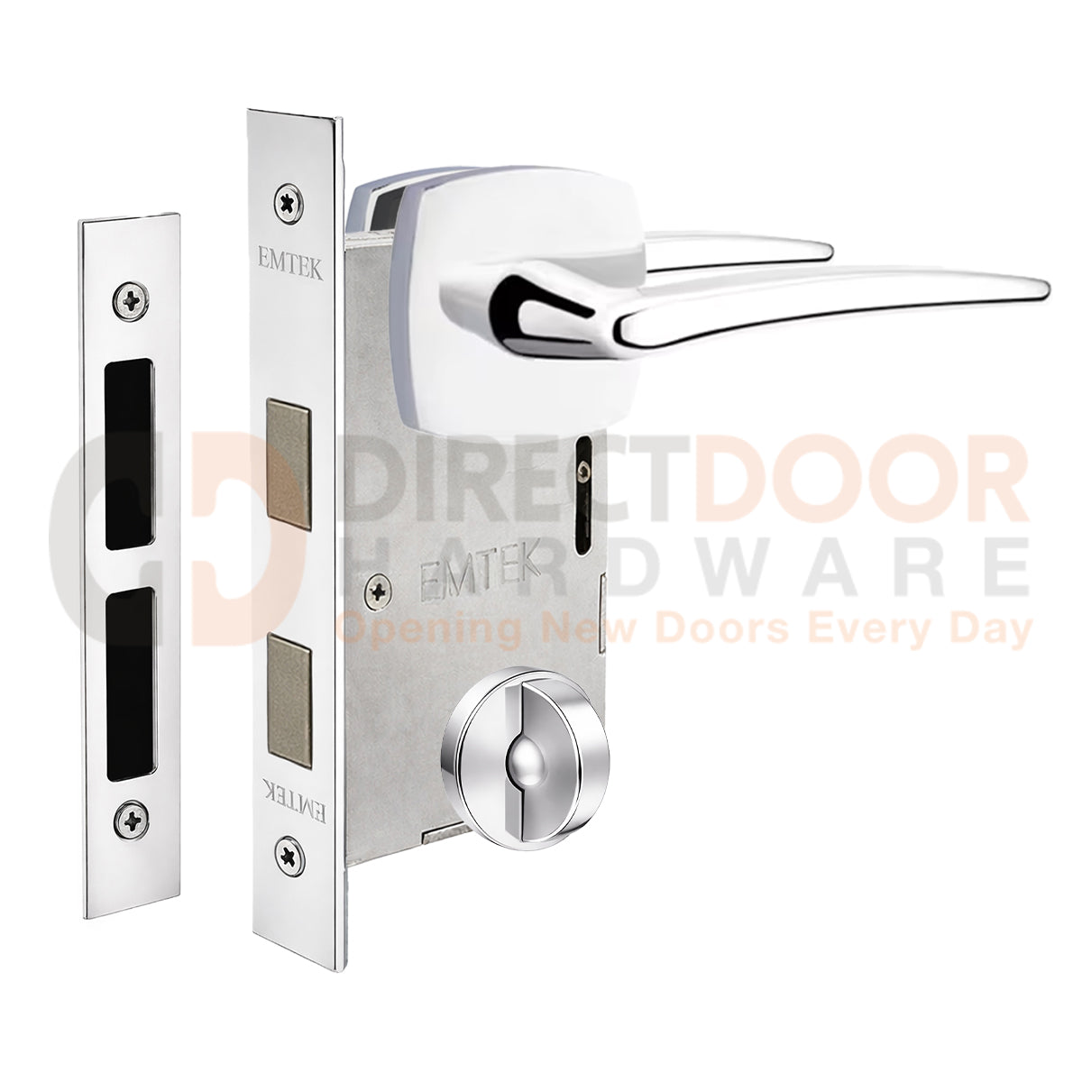 Emtek Poseidon Interior Mortise Lever with Urban Rosette