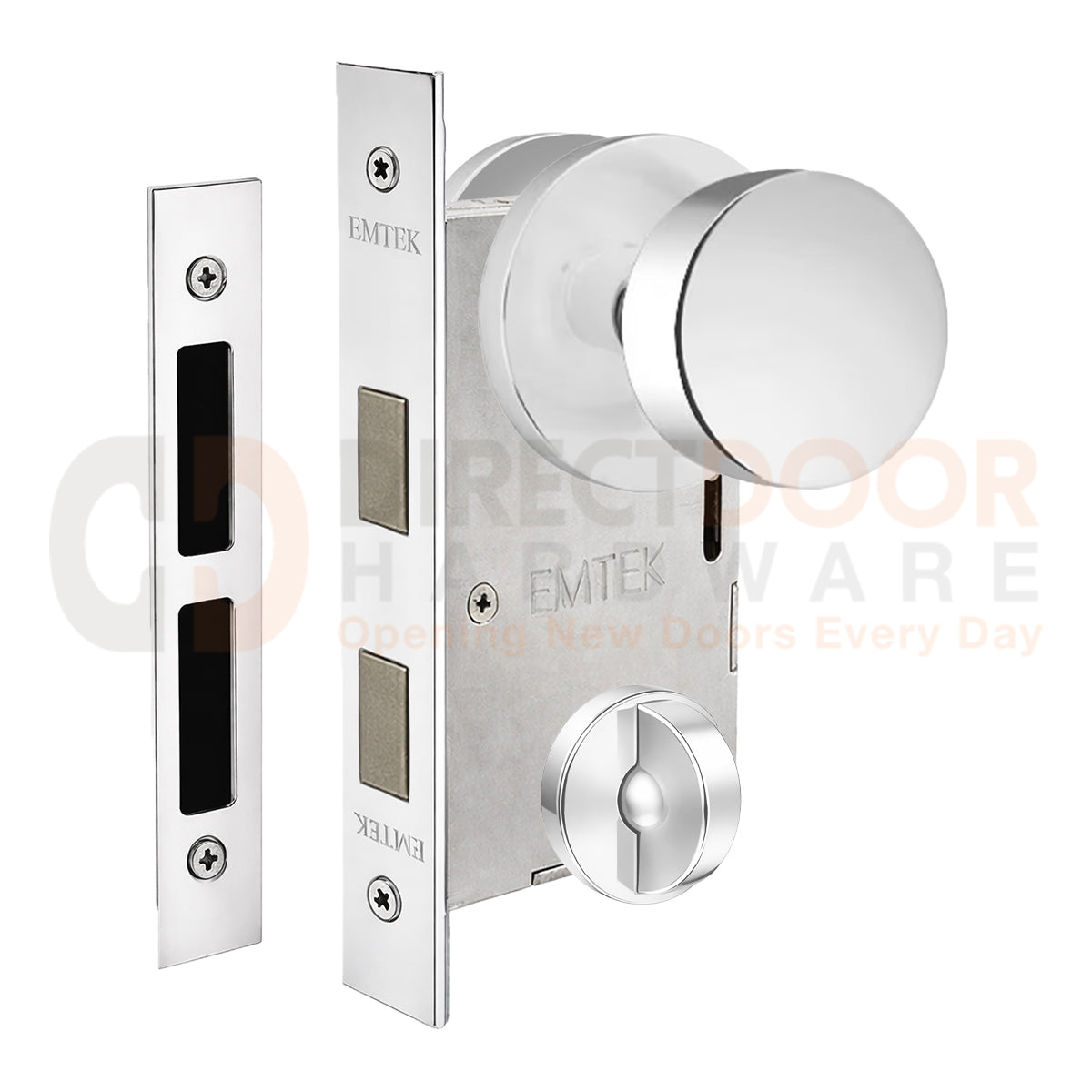 Emtek Round Interior Mortise Knob with Disk Rosette