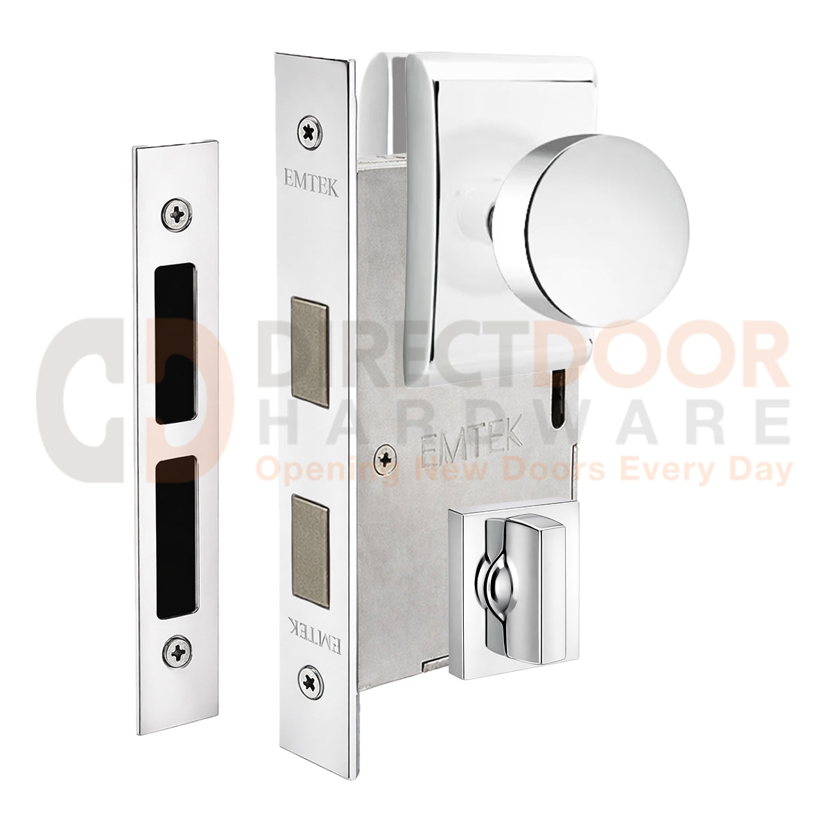 Emtek Round Interior Mortise Knob with Neos Rosette