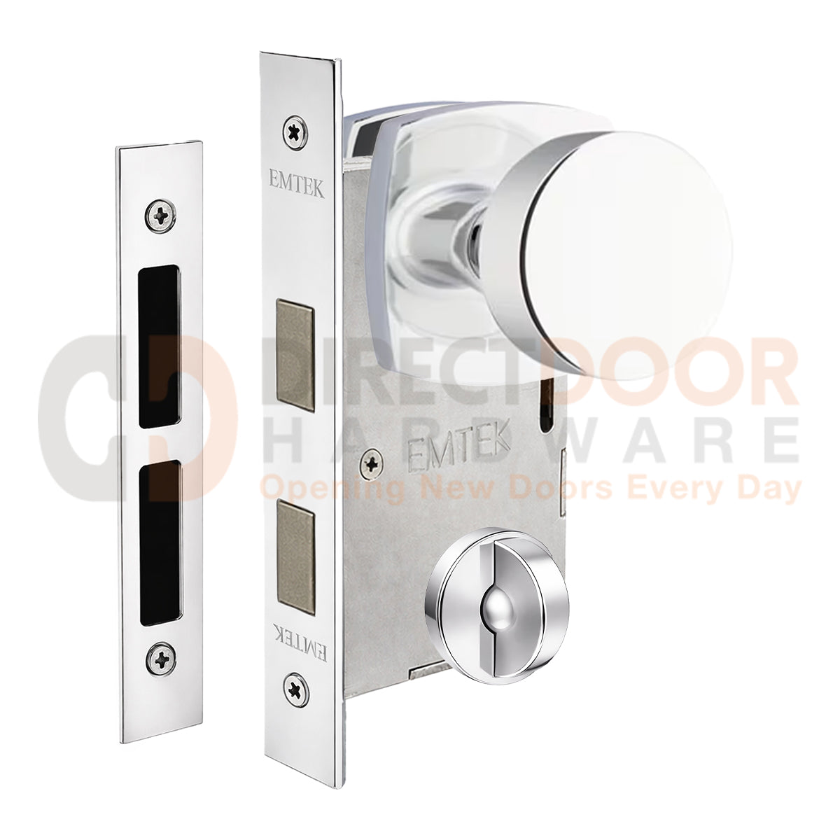 Emtek Round Interior Mortise Knob with Urban Rosette