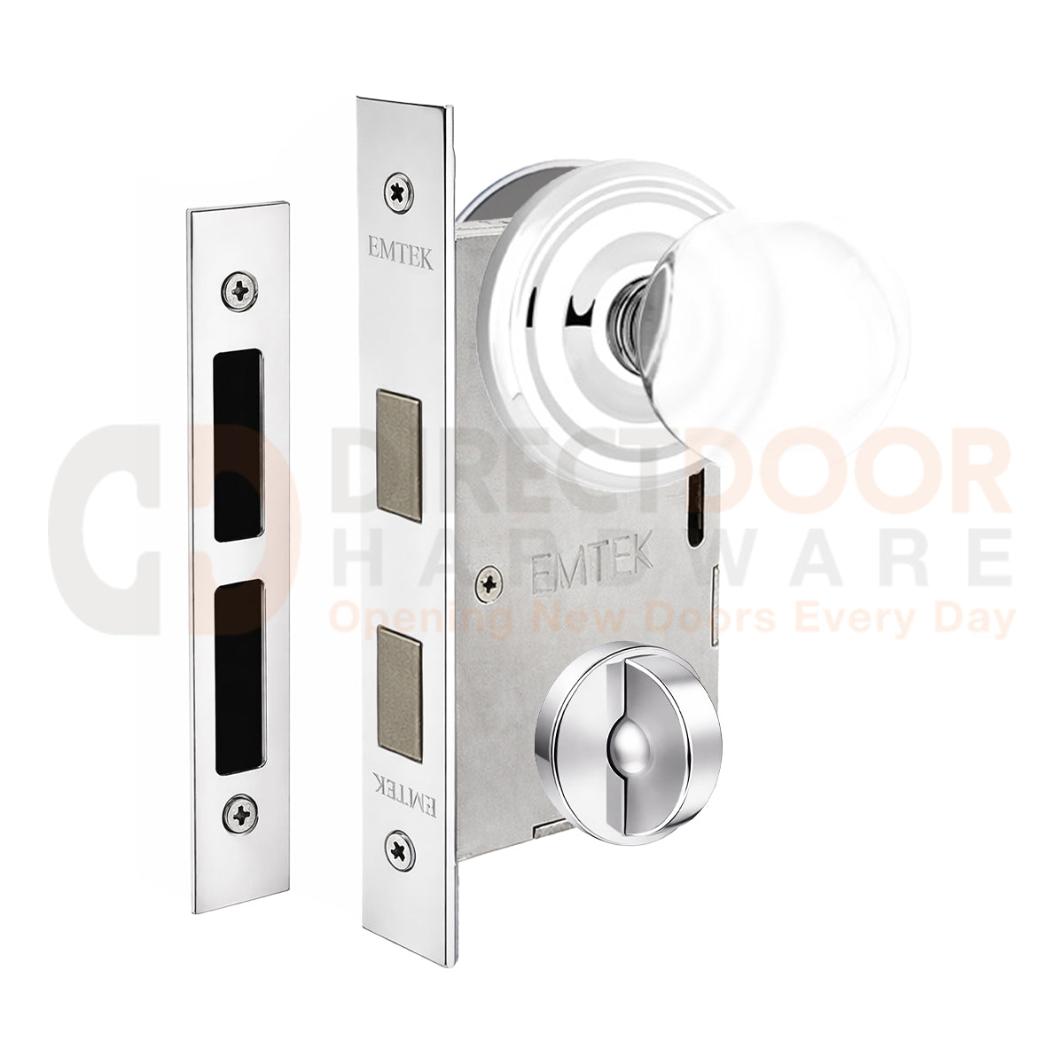 Emtek Bristol Interior Mortise Knob with Regular Rosette