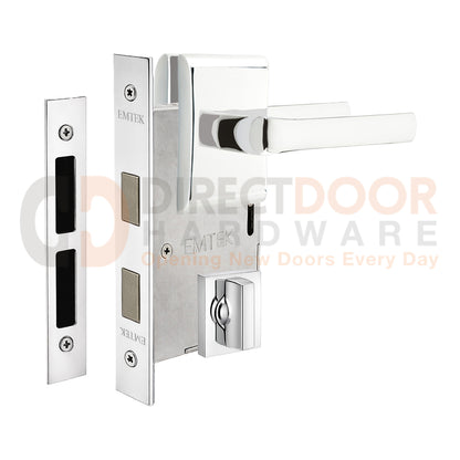 Emtek Spencer Interior Mortise Lever with Neos Rosette