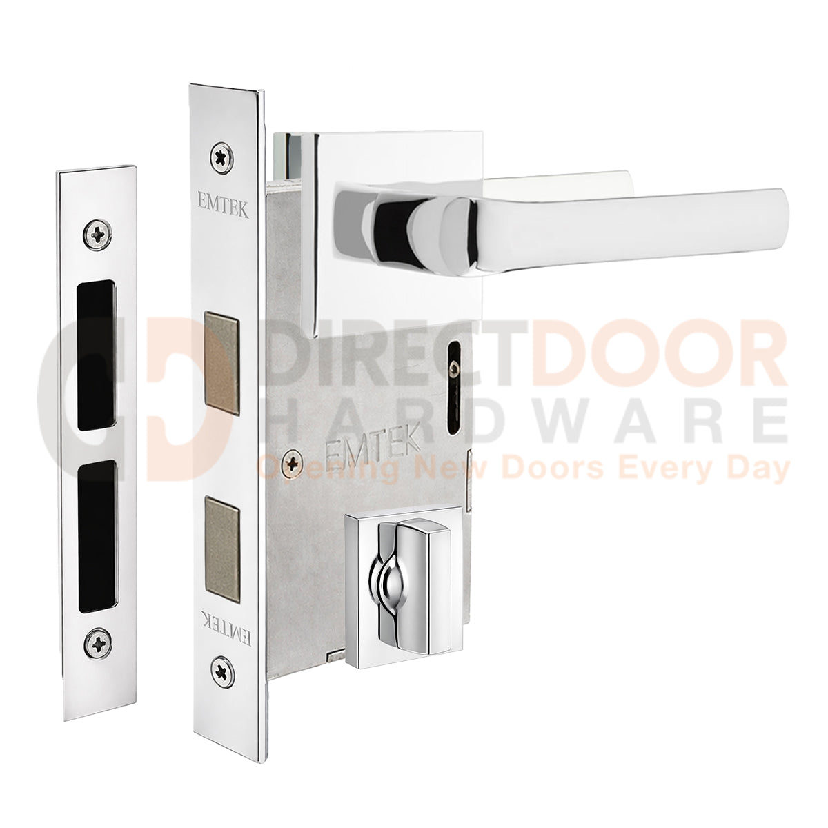 Emtek Spencer Interior Mortise Lever with Square Rosette