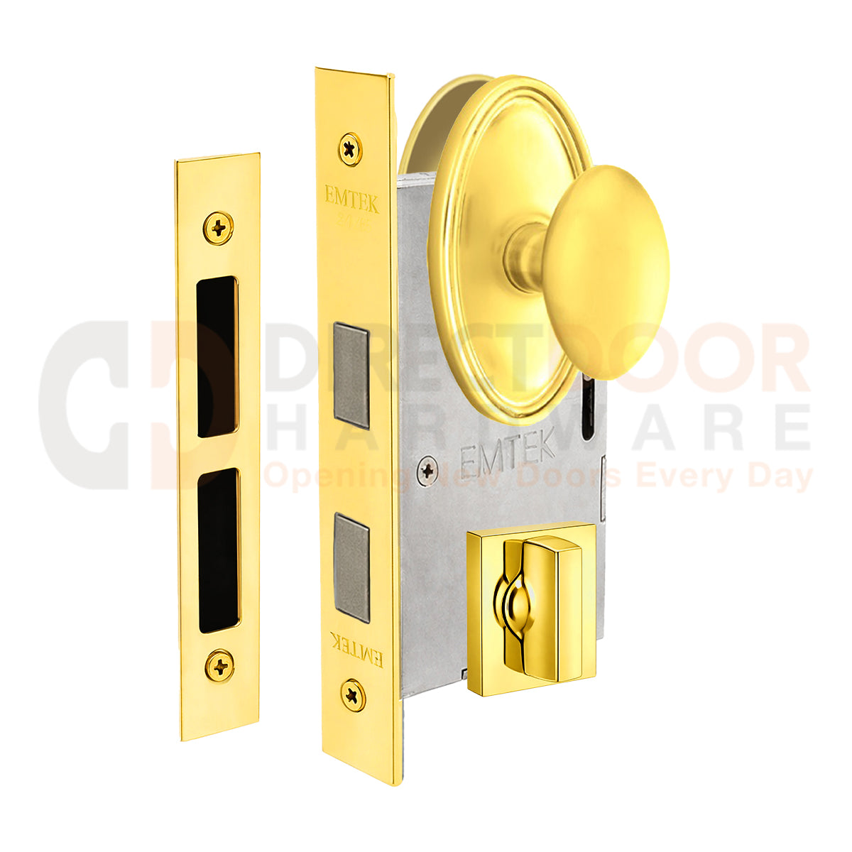 Emtek Egg Interior Mortise Knob with Oval Rosette