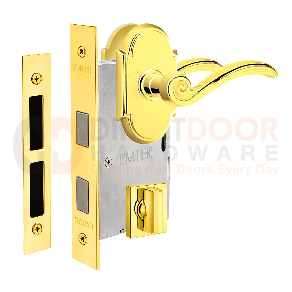 Emtek Elan Interior Mortise Lever with #8 Rosette