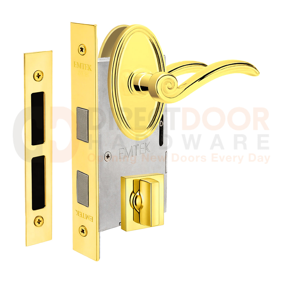 Emtek Elan Interior Mortise Lever with Oval Rosette