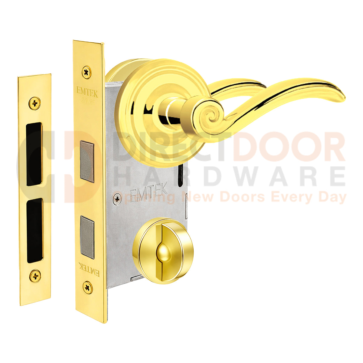Emtek Elan Interior Mortise Lever with Regular Rosette