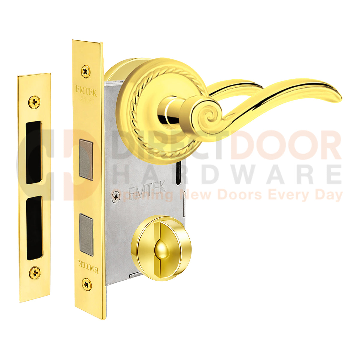Emtek Elan Interior Mortise Lever with Rope Rosette