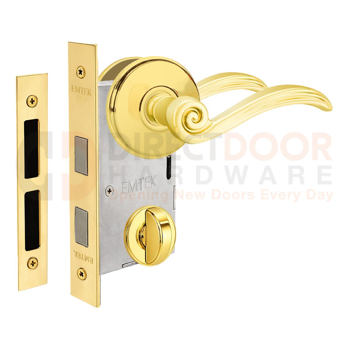 Emtek Elan Interior Mortise Lever with Watford Rosette