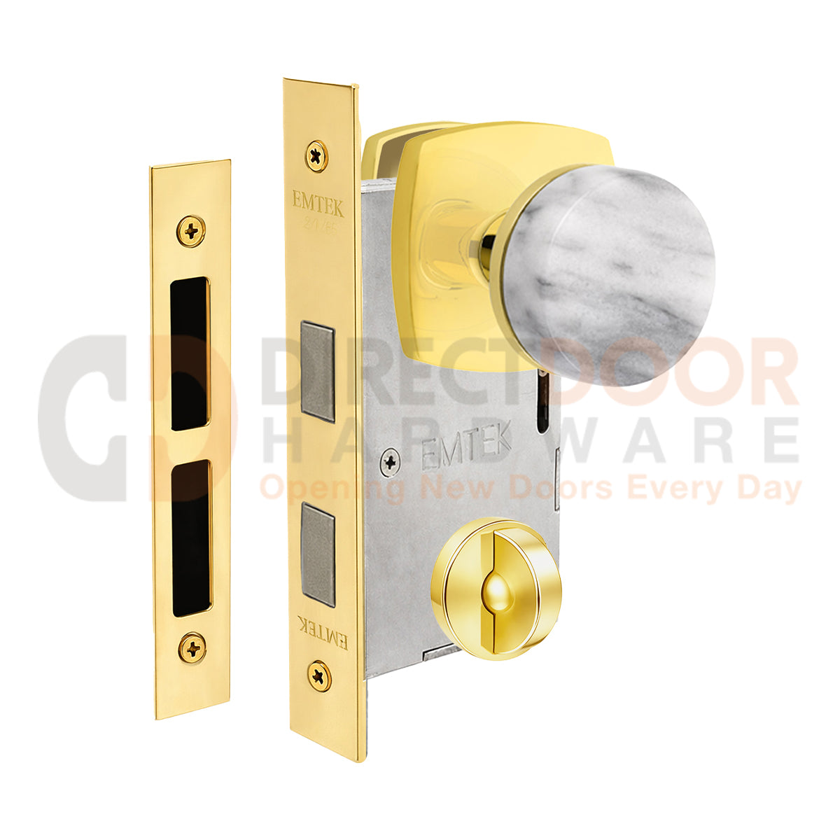 Emtek Conical Marble Interior Mortise Lever with Urban Rosette