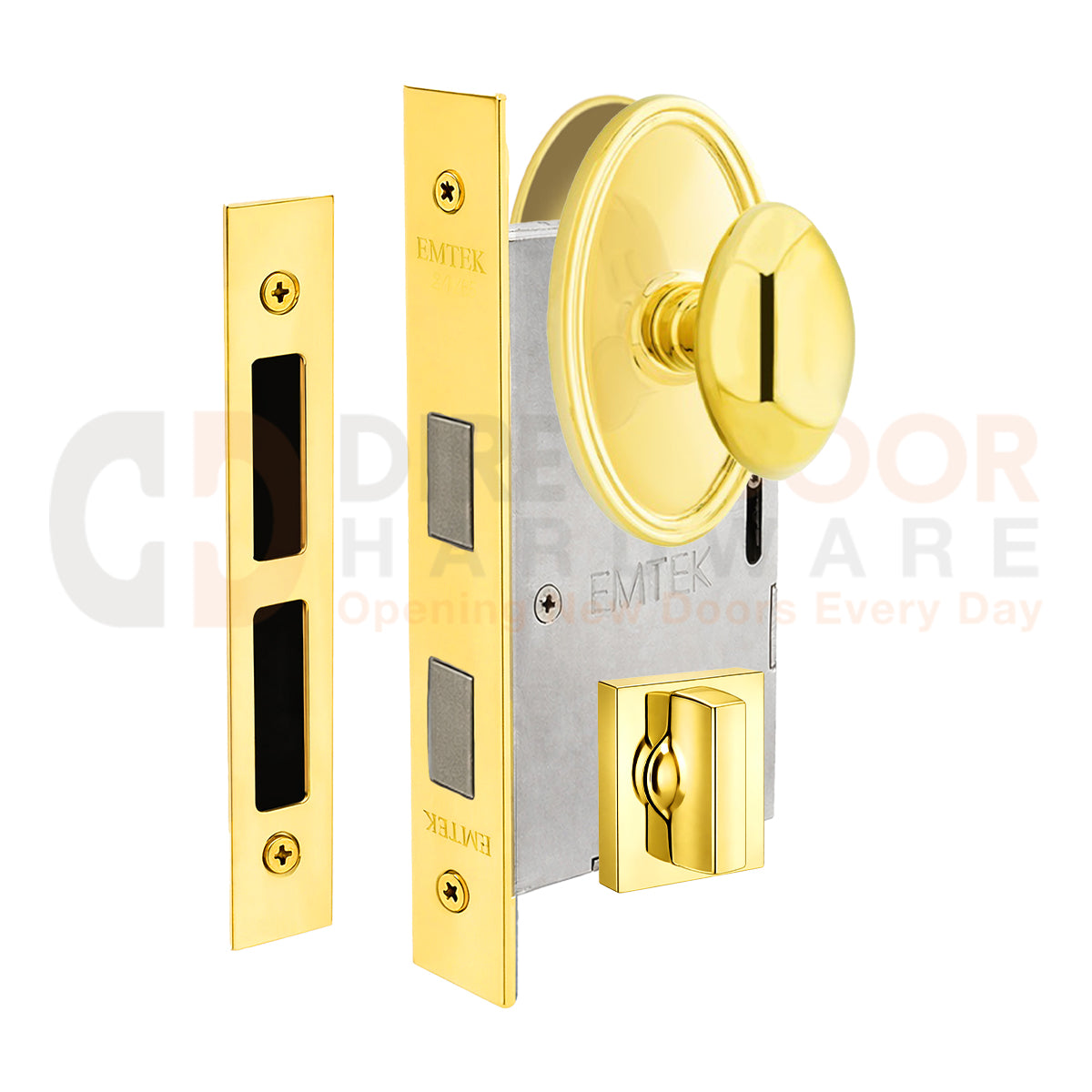 Emtek Egg Interior Mortise Knob with Oval Rosette