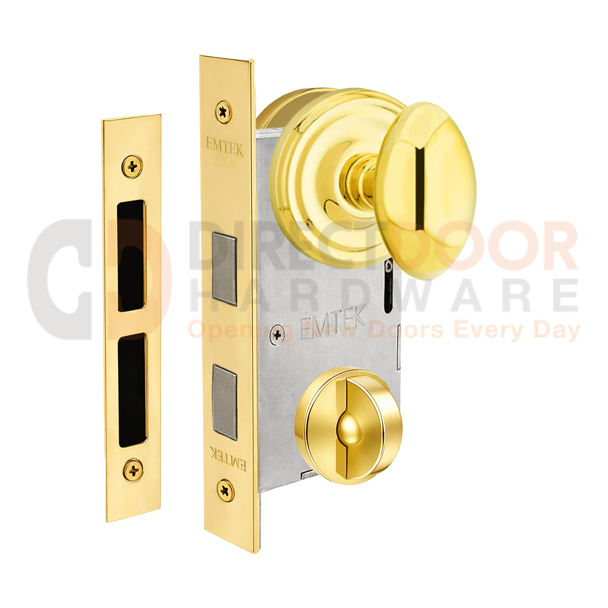 Emtek Egg Interior Mortise Knob with Regular Rosette