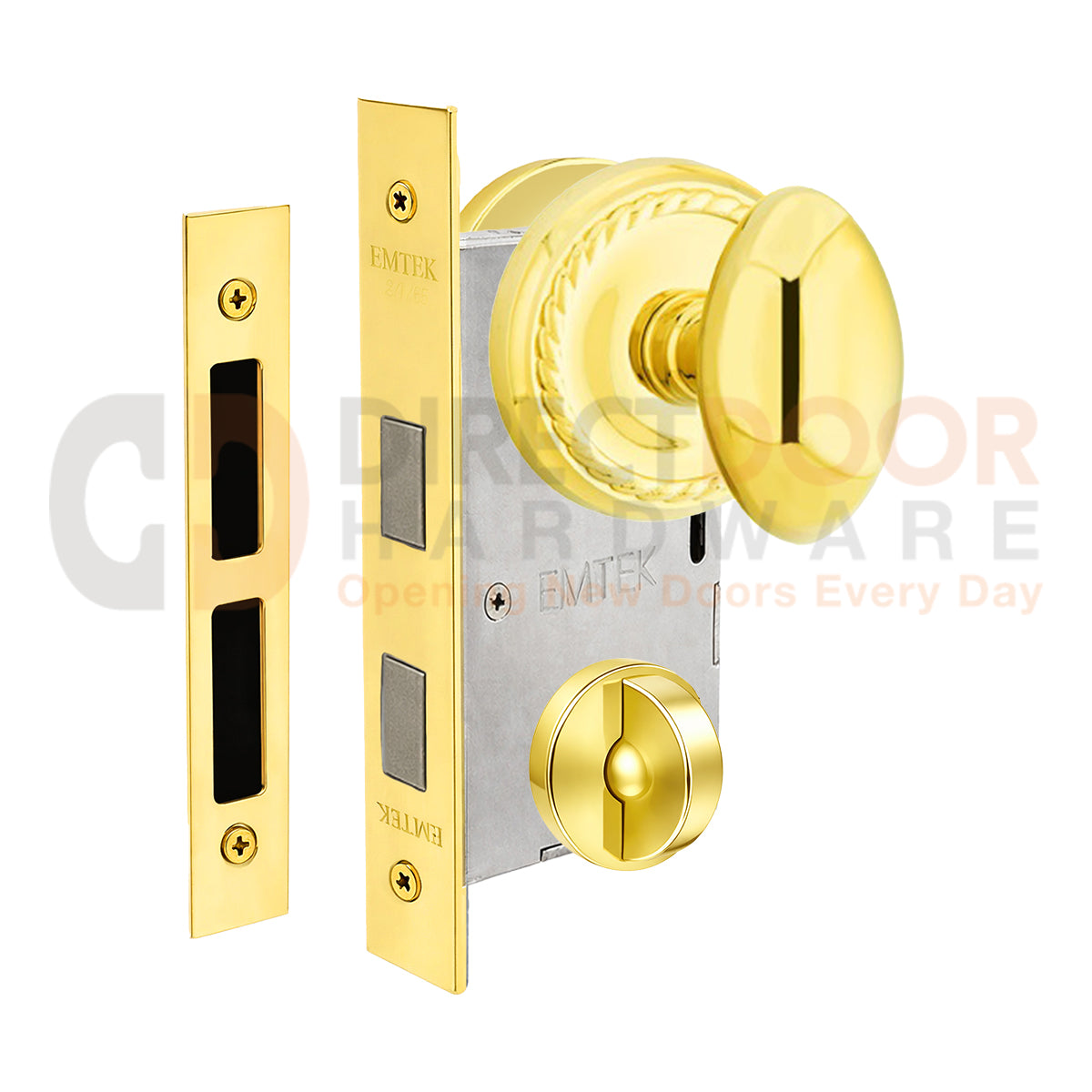 Emtek Egg Interior Mortise Knob with Rope Rosette