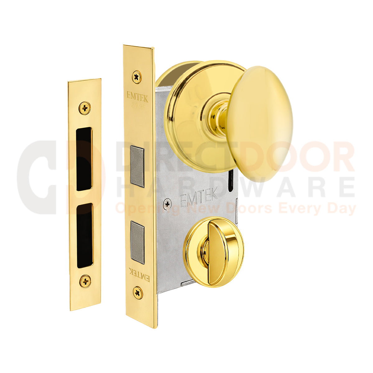 Emtek Egg Interior Mortise Knob with Watford Rosette