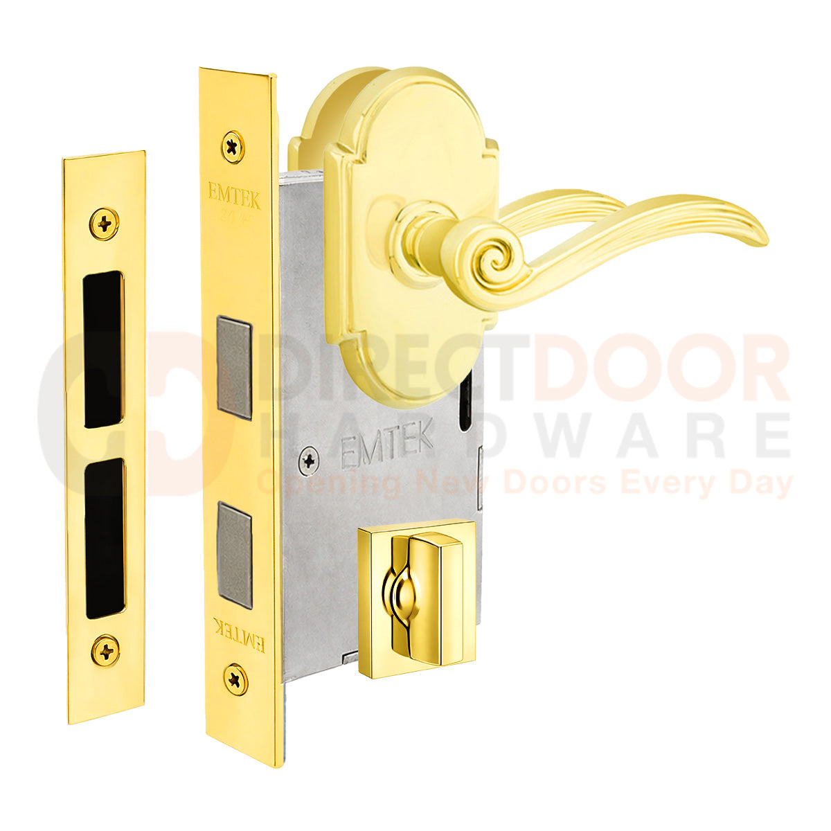Emtek Elan Interior Mortise Lever with #8 Rosette
