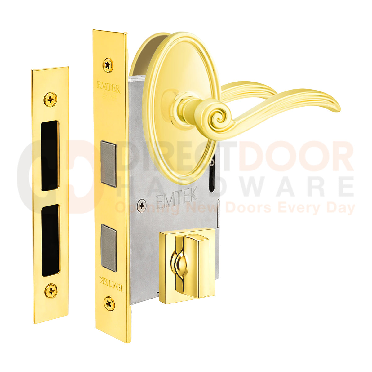 Emtek Elan Interior Mortise Lever with Oval Rosette