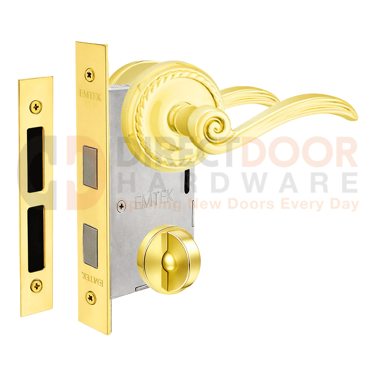 Emtek Elan Interior Mortise Lever with Rope Rosette