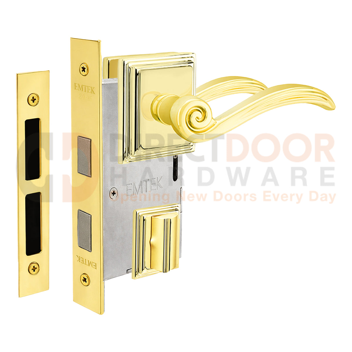 Emtek Elan Interior Mortise Lever with Wilshire Rosette