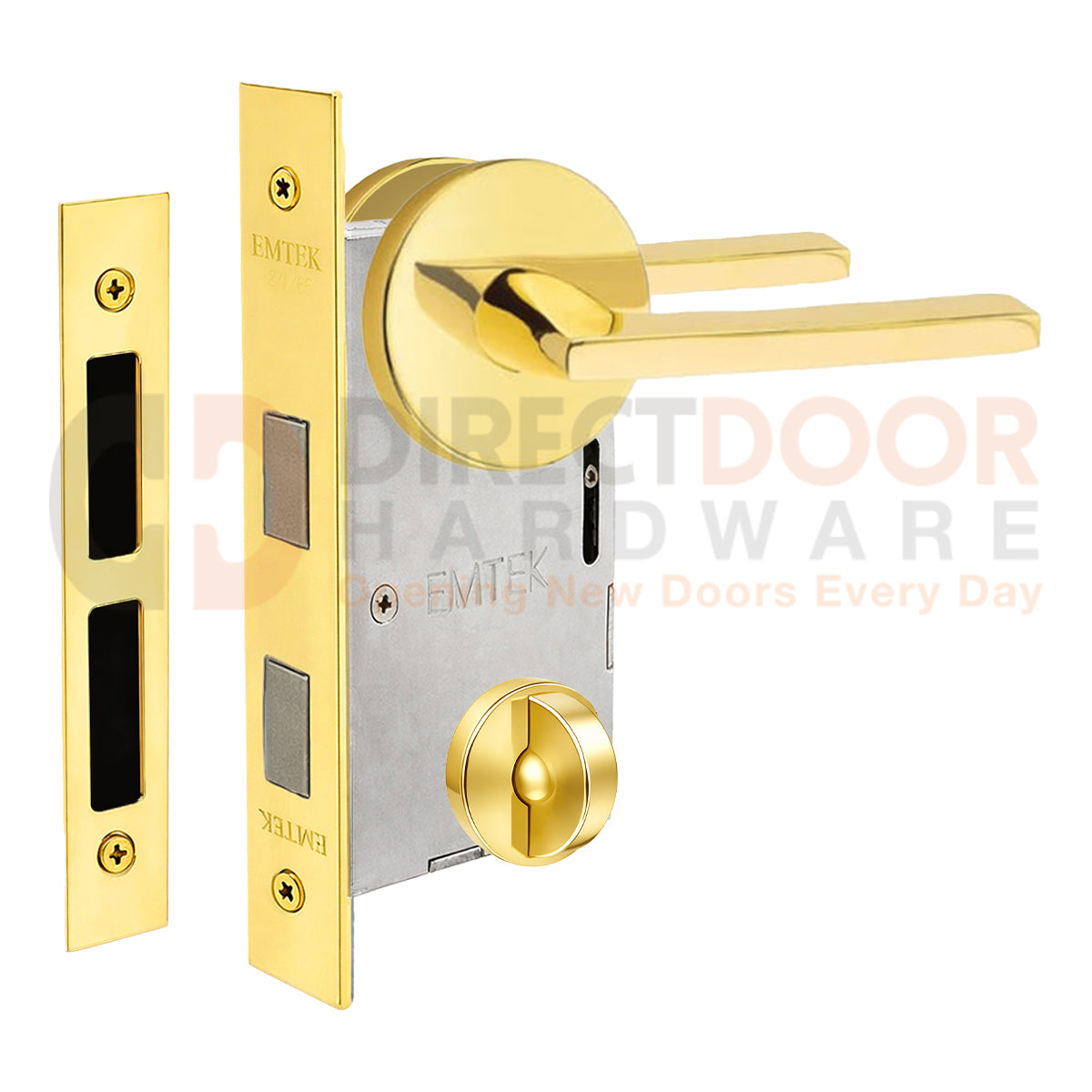 Emtek Helios Interior Mortise Lever with Disk Rosette