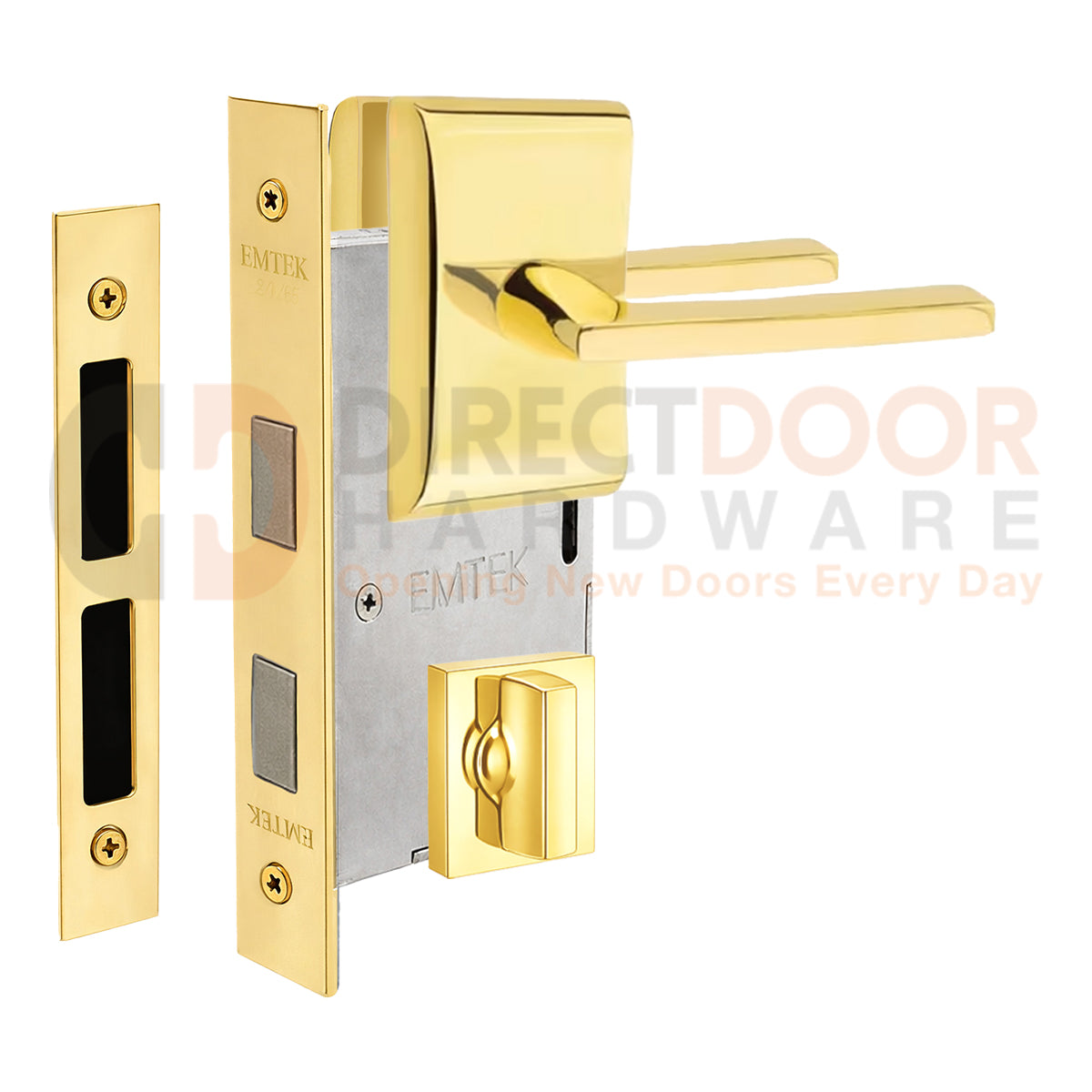 Emtek Helios Interior Mortise Lever with Neos Rosette