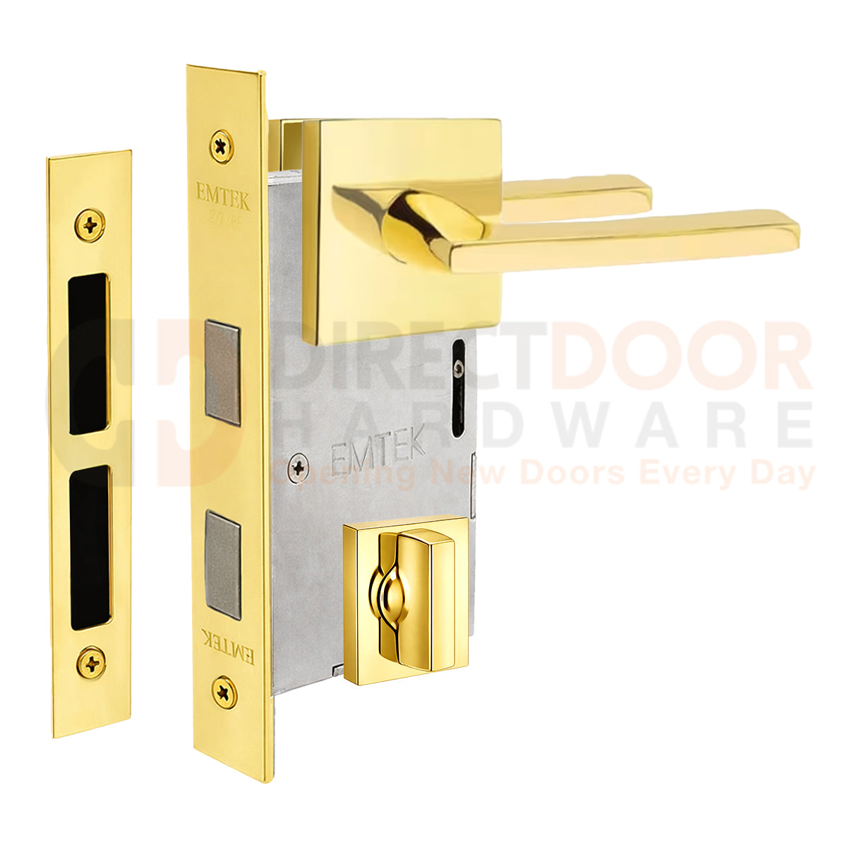 Emtek Helios Interior Mortise Lever with Square Rosette