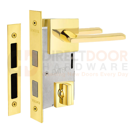Emtek Helios Interior Mortise Lever with Square Rosette