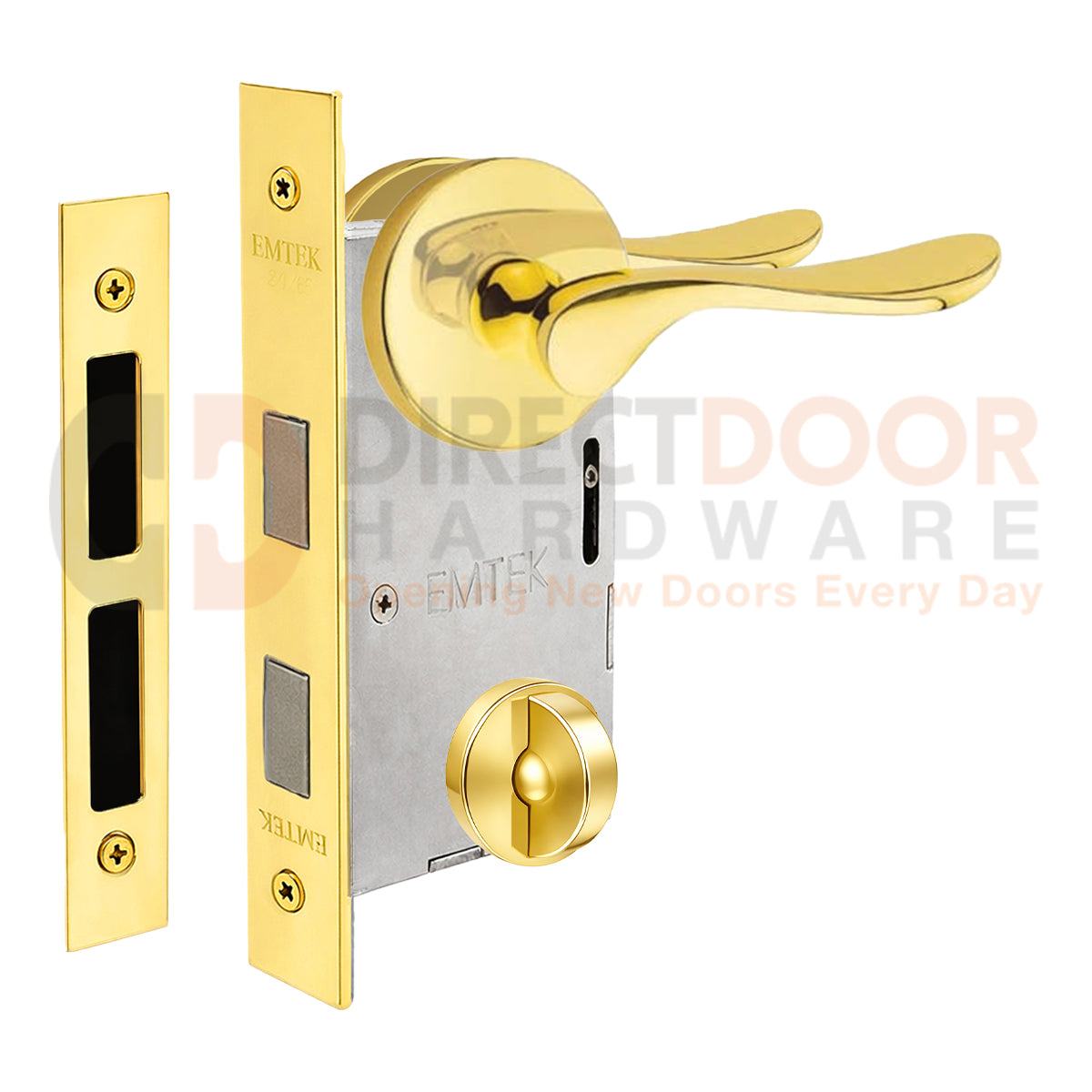 Emtek Luzern Interior Mortise Lever with Disk Rosette