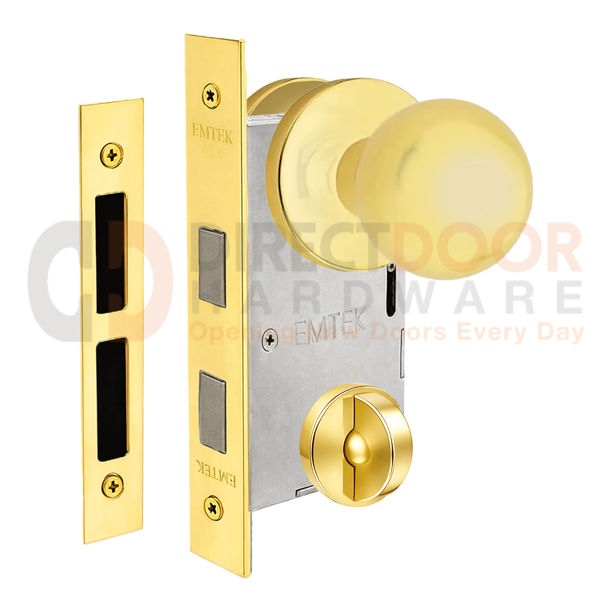 Emtek Orb Interior Mortise Knob with Disk Rosette