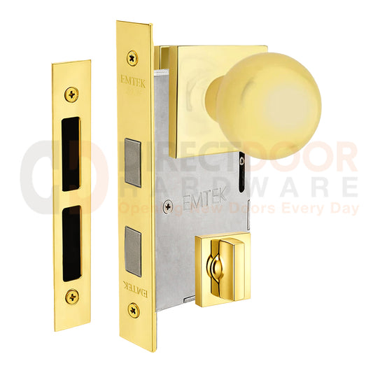 Emtek Orb Interior Mortise Knob with Square Rosette