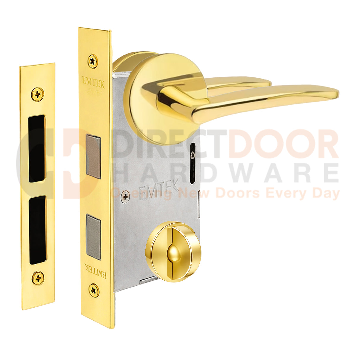 Emtek Poseiden Interior Mortise Lever with Disk Rosette