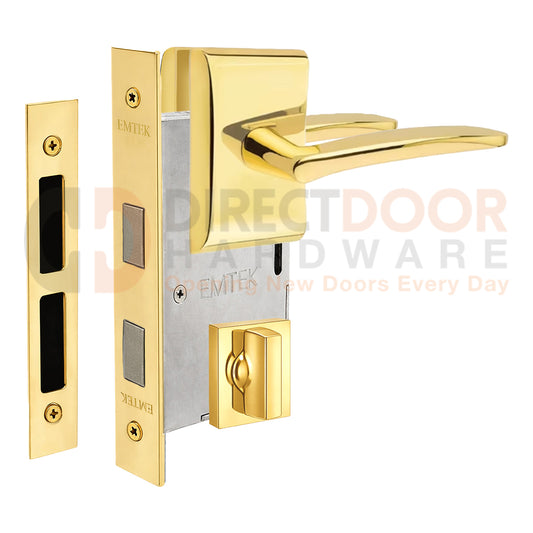 Emtek Poseidon Interior Mortise Lever with Neos Rosette