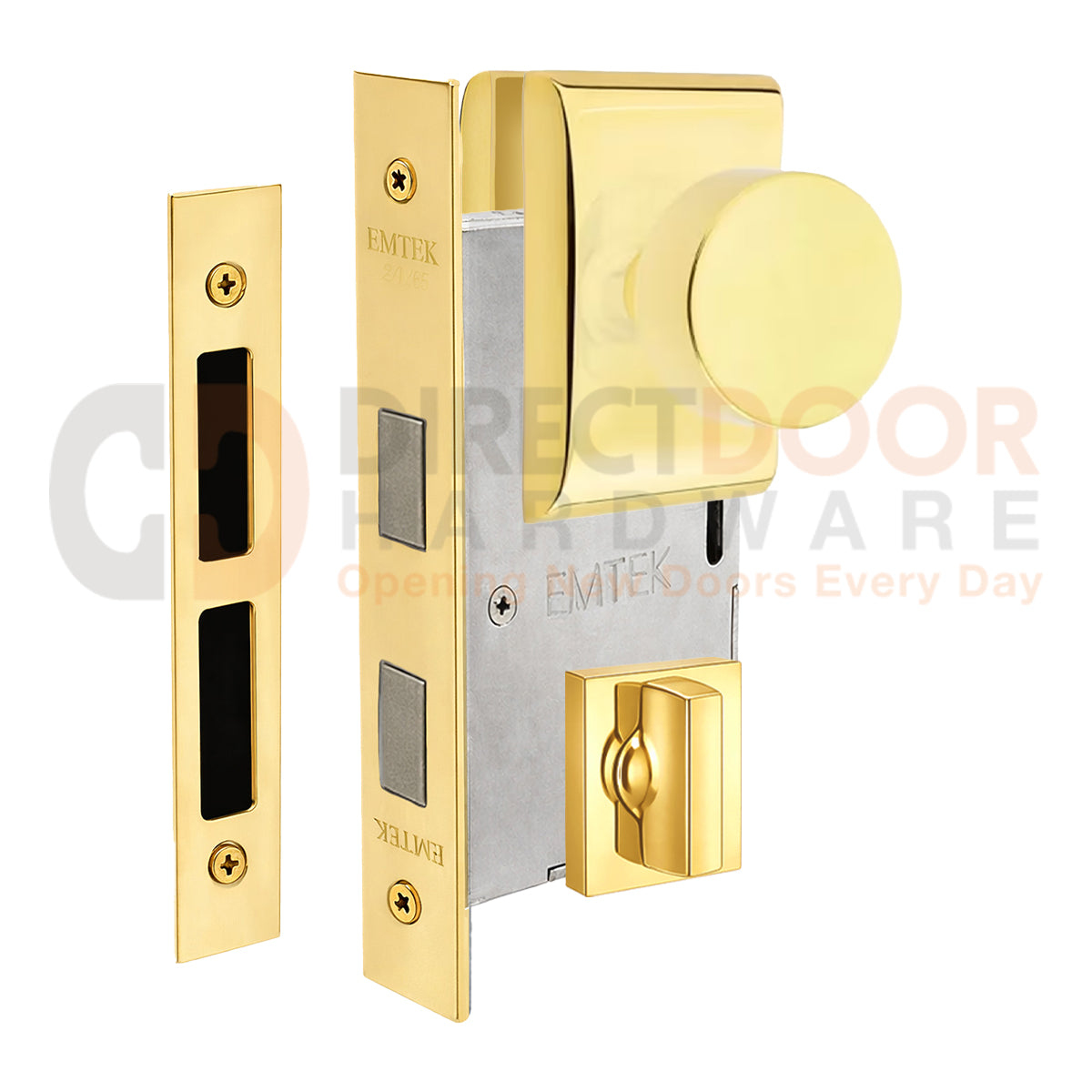 Emtek Round Interior Mortise Knob with Neos Rosette