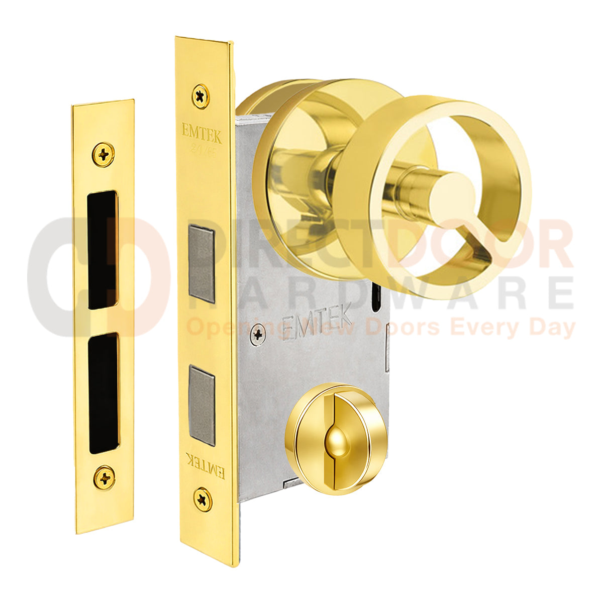 Emtek Spoke Interior Mortise Knob with Disk Rosette