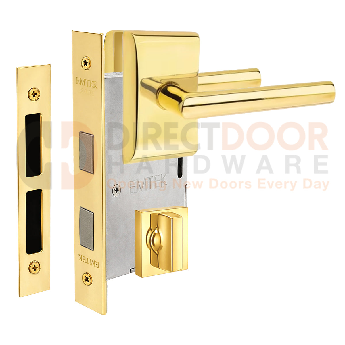 Emtek Stuttgart Interior Mortise Lever with Neos Rosette