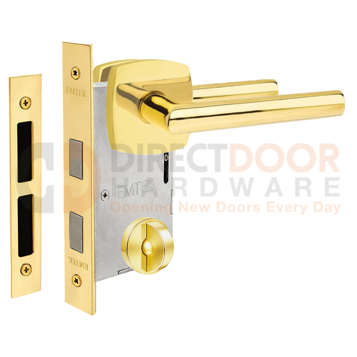 Emtek Stuttgart Interior Mortise Lever with Urban Rosette