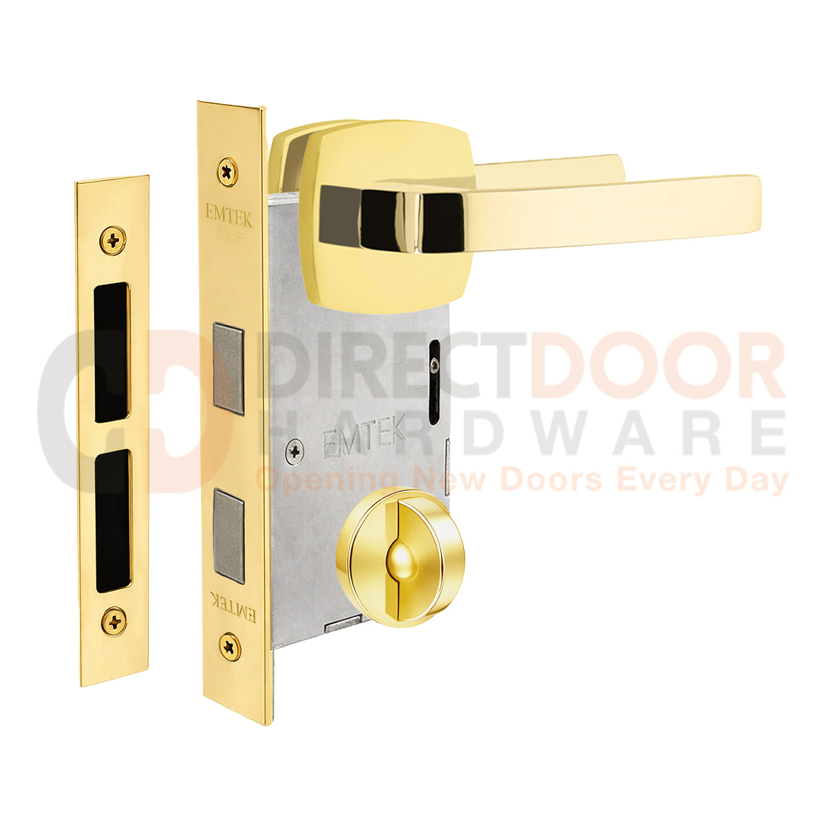 Emtek Breslin Interior Mortise Lever with Urban Rosette