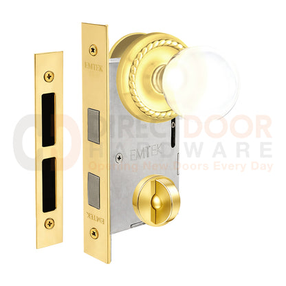 Emtek Bristol Interior Mortise Knob with Rope Rosette