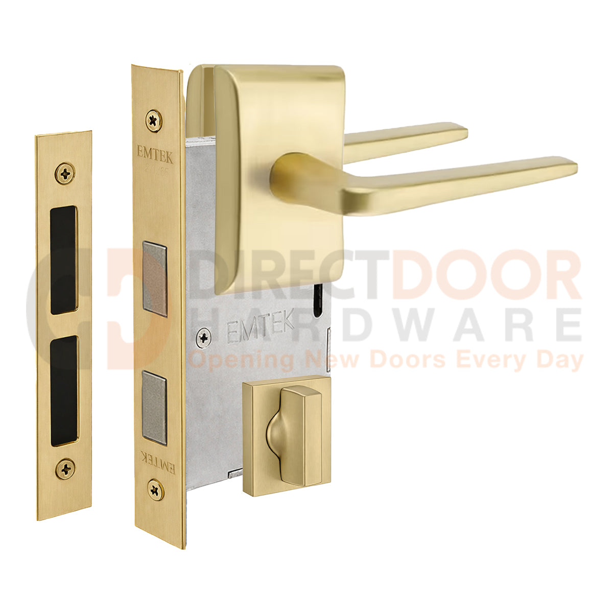 Emtek Athena Interior Mortise Lever with Neos Rosette