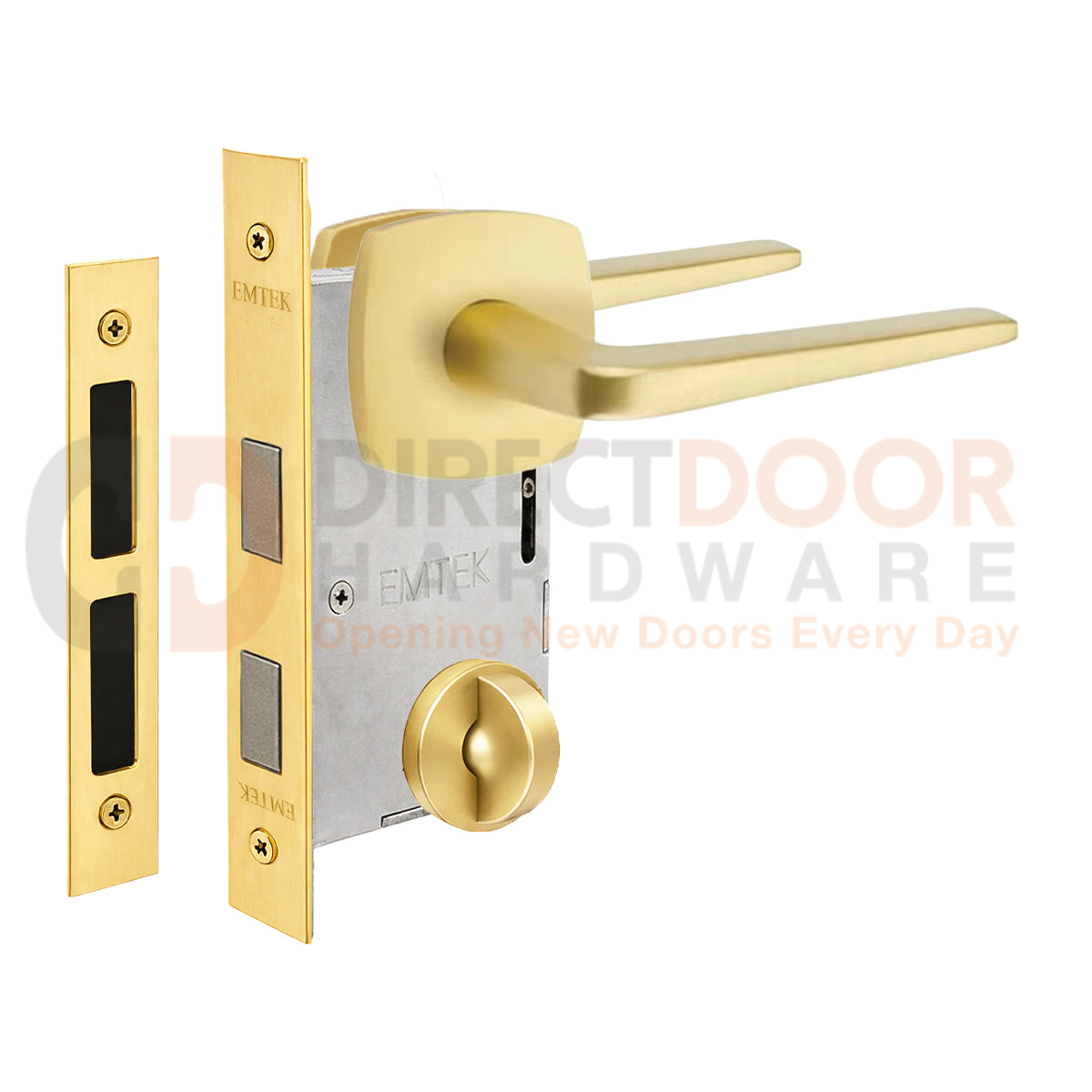 Emtek Athena Interior Mortise Lever with Urban Rosette