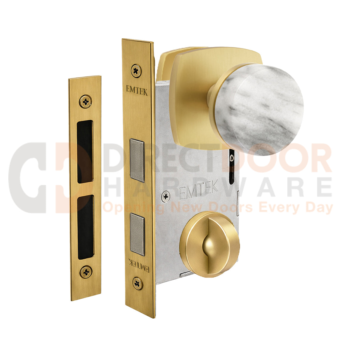 Emtek Conical Marble Interior Mortise Lever with Urban Rosette