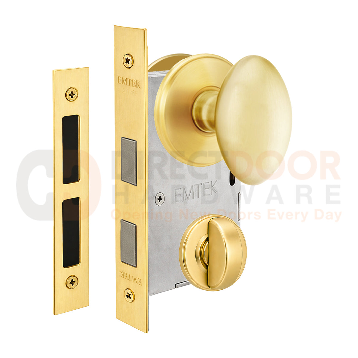 Emtek Egg Interior Mortise Knob with Watford Rosette