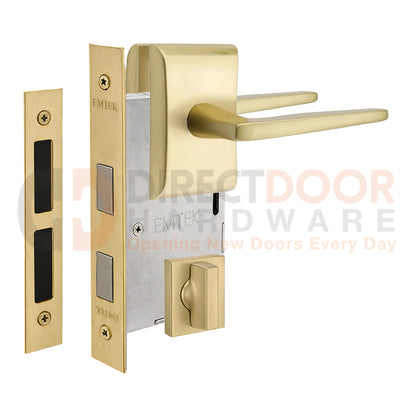 Emtek Hermes Interior Mortise Lever with Neos Rosette