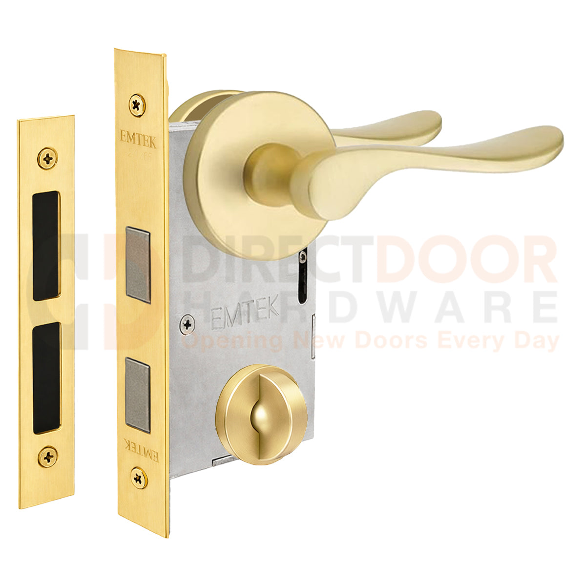 Emtek Luzern Interior Mortise Lever with Disk Rosette