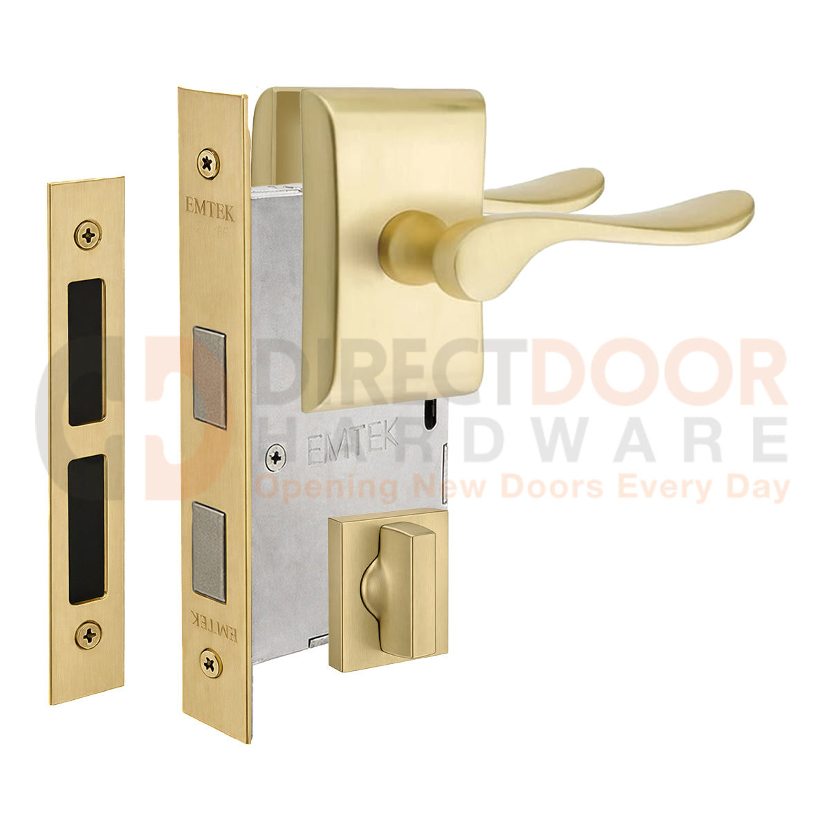 Emtek Luzern Interior Mortise Lever with Neos Rosette