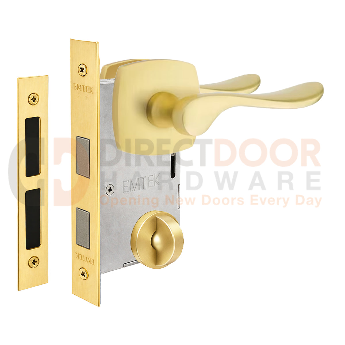 Emtek Luzern Interior Mortise Lever with Urban Rosette